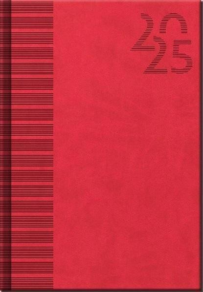 Diář 2025 Vivella Red týdenní A5
