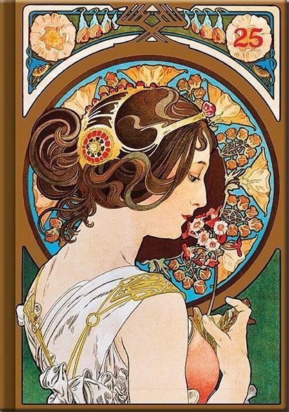 Diář 2025 Art Mucha denní A5