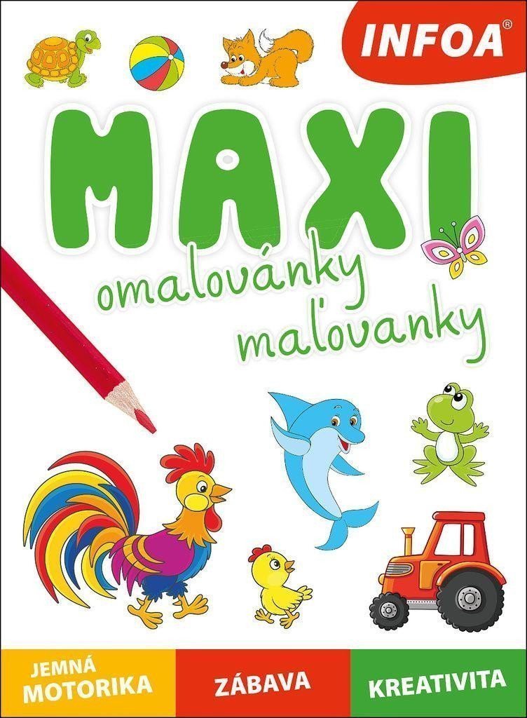 Maxi omalovánky maľovanky - jemná motorika zábava kreativita