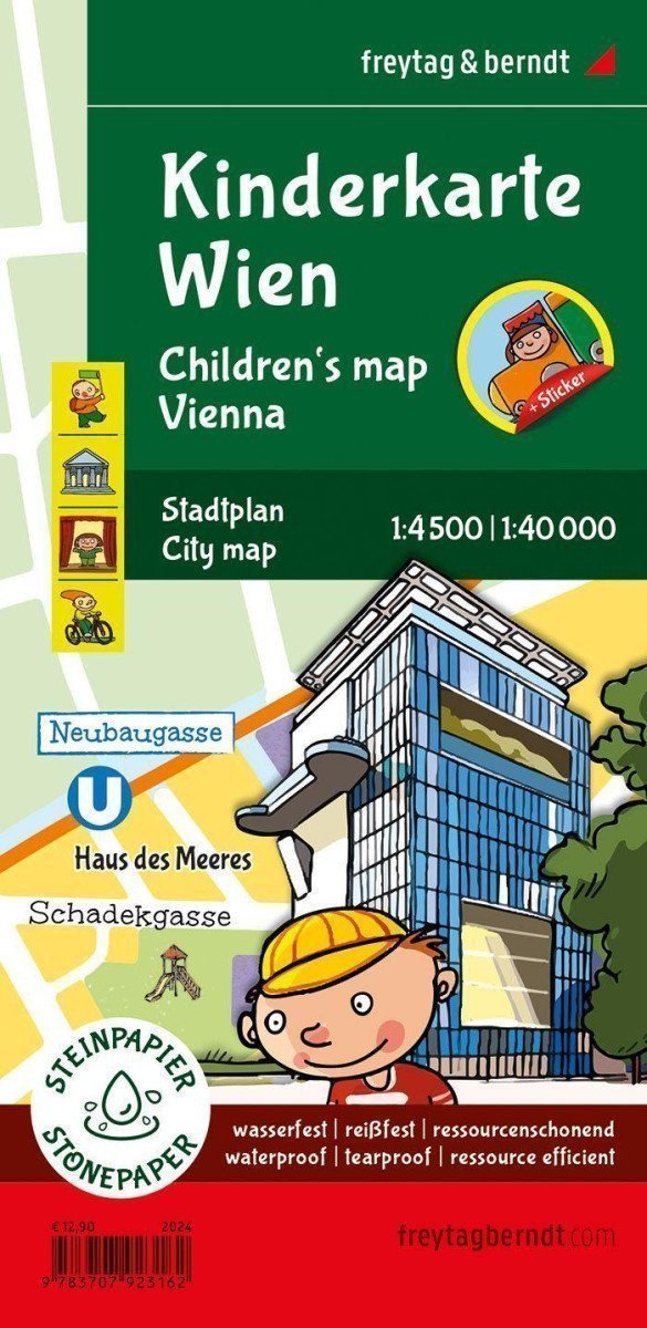 Vídeň 140 000 dětská mapa města