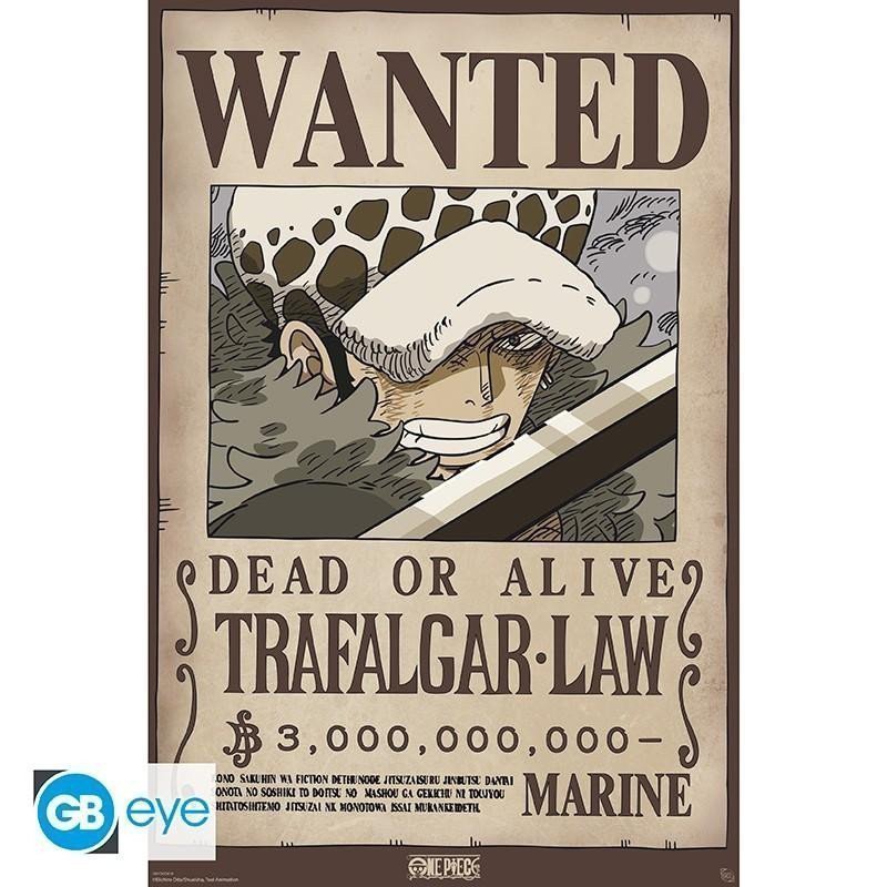 One Piece Plakát Maxi - Wanted Law 915 x 61 cm