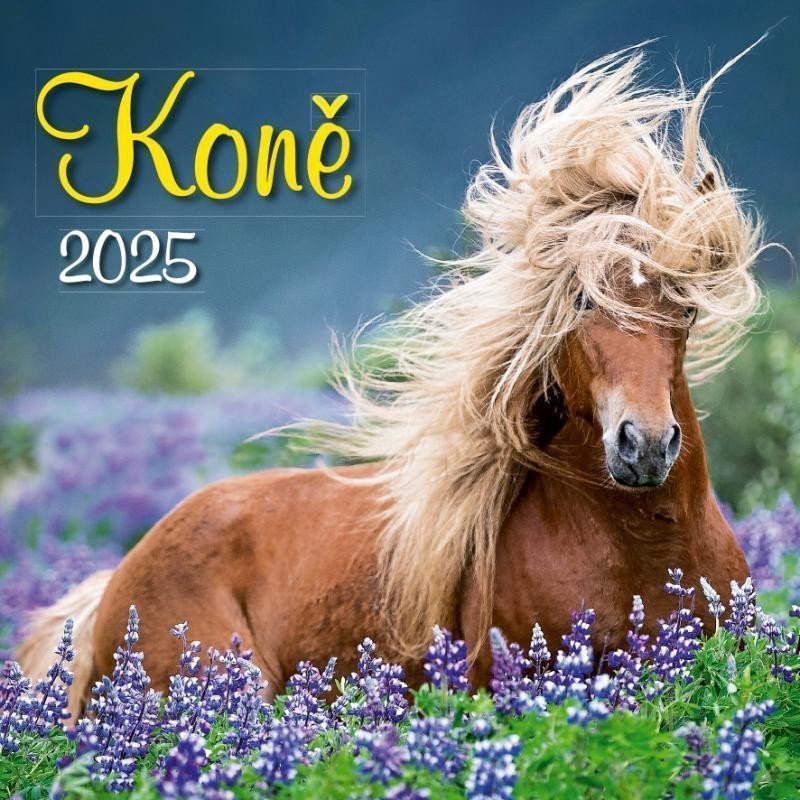 Kalendář 2025 Koně nástěnný 33 x 33 cm