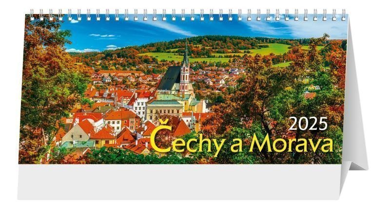 Kalendář 2025 Čechy a Morava stolní 297 x 138 cm