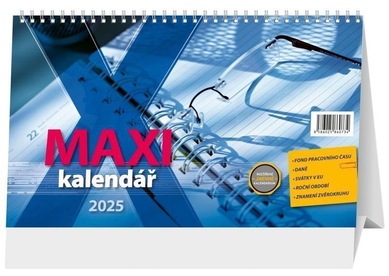 Kalendář 2025 Maxi stolní 297 x 18 cm
