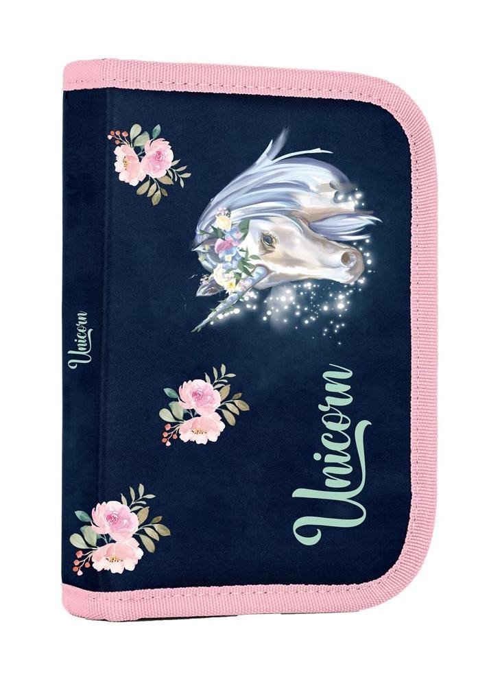 Penál 1 patrový 2 chlopně naplněný - Unicorn 1