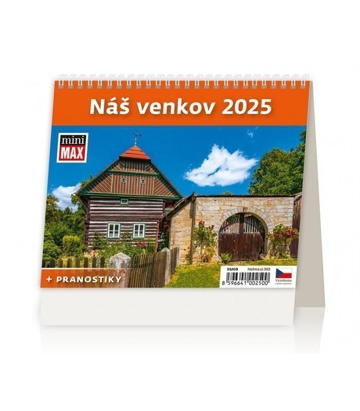 Kalendář stolní 2025 - MiniMax Náš venkov pranostiky