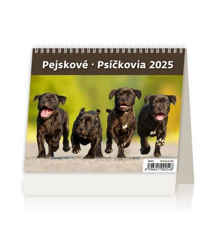 Kalendář stolní 2025 - MiniMax Pejskové Psíčkovia