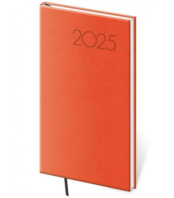 Diář 2025 Print Pop týdenní kapesní oranžová