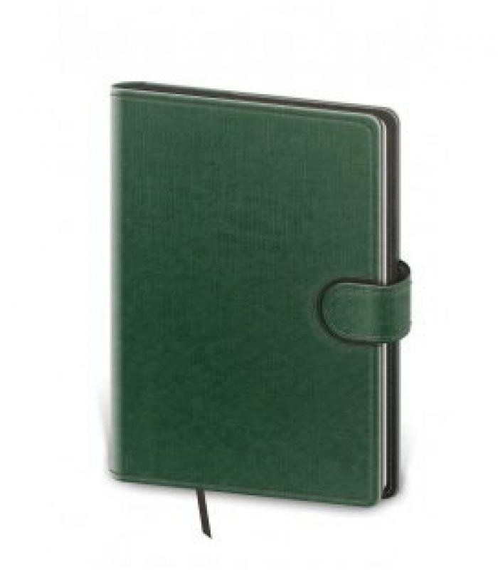 Diář 2025 Flip denní B6 zelenošedá