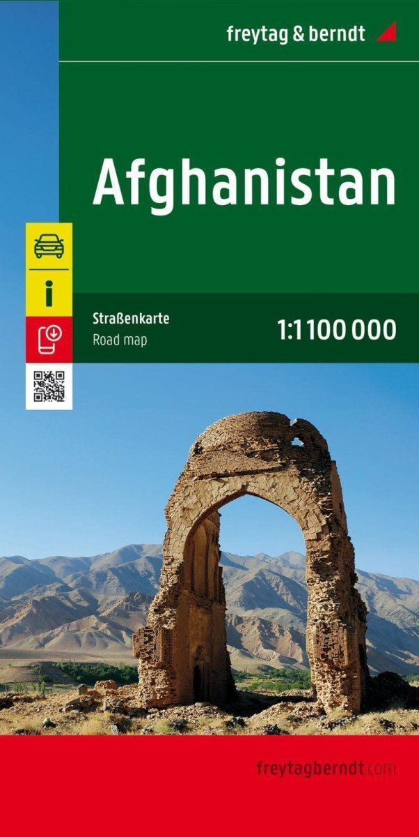 Afghánistán 11 100 000 cestovní mapa