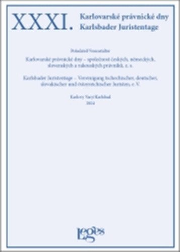 XXXI Karlovarské právnické dny – Zoufalý Vladimír