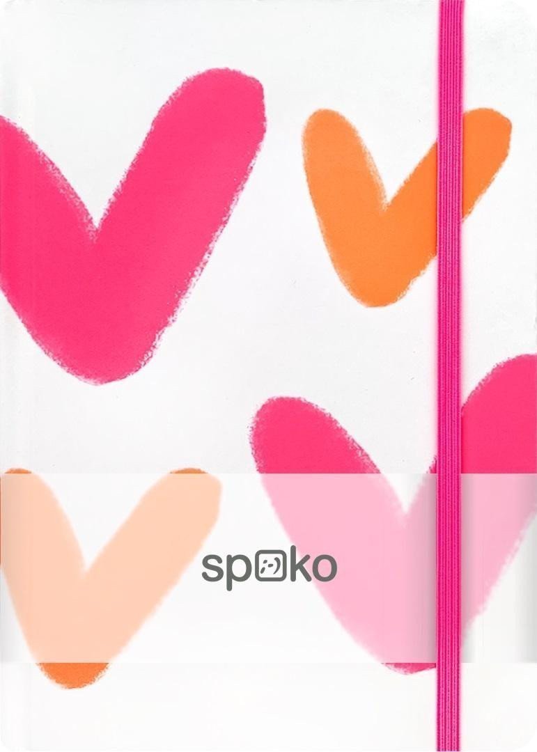 Spoko zápisník Creative velké srdce A5 linkovaný