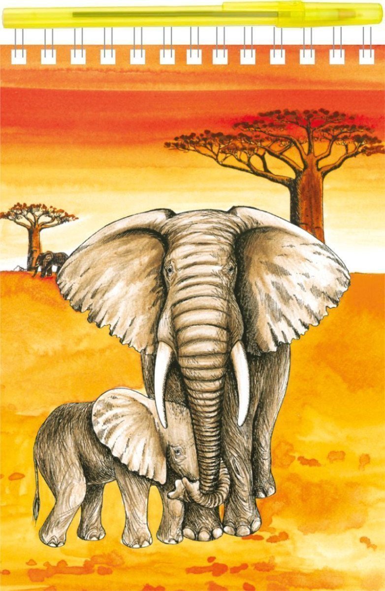 Safari - Psací sada Blok A5 s kroužkovou vazbou kuličkové pero