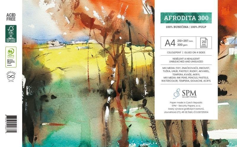 Grafický blok Afrodita 300 gm2 A4