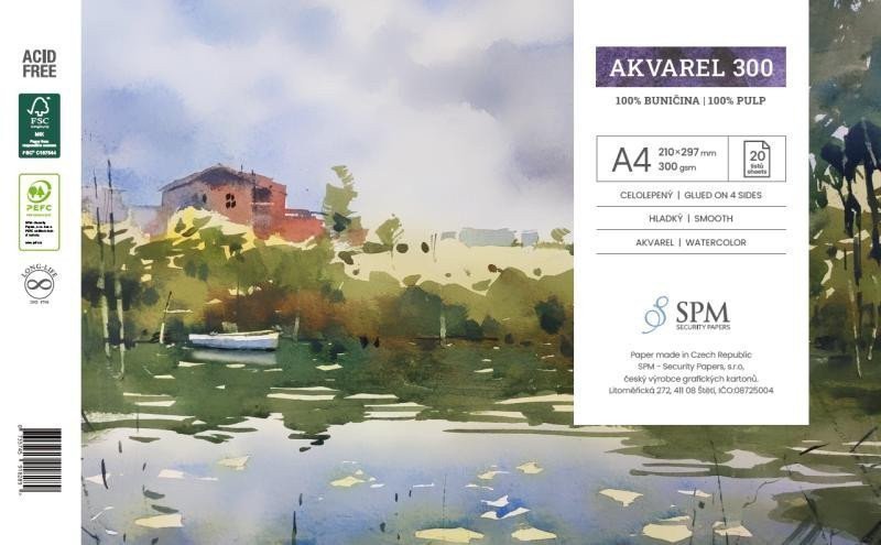 Grafický blok Akvarel 300 gm2 A4
