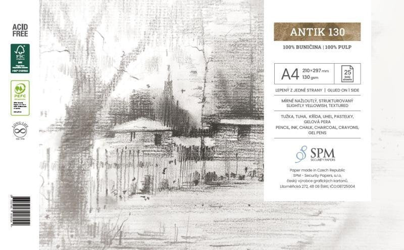 Grafický blok Antik 130 gm2 A4