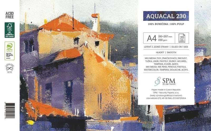 Grafický blok Aquacal 230 gm2 A4