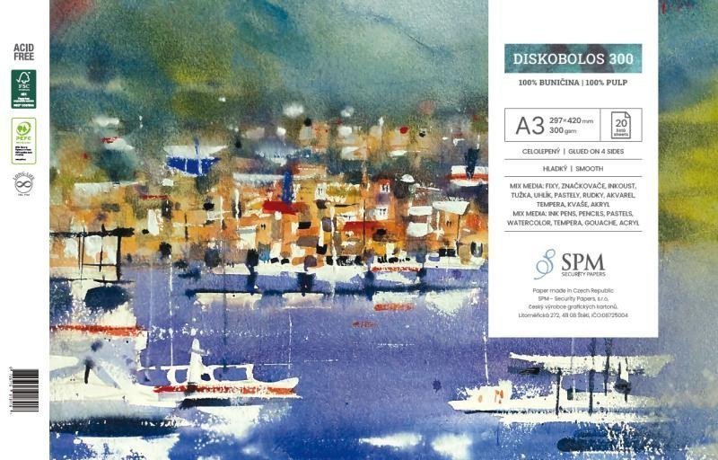 Grafický blok Discobolos 300 gm2 A3