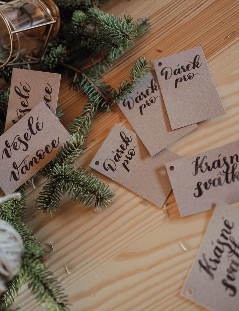 Be Nice EKO Jmenovky vánoční9ks