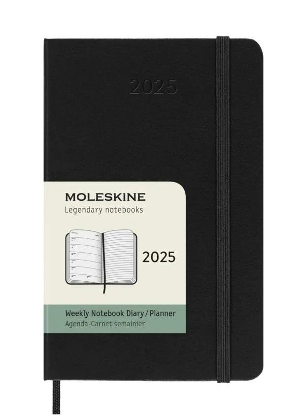Moleskine Plánovací zápisník 2025 černý S tvrdý