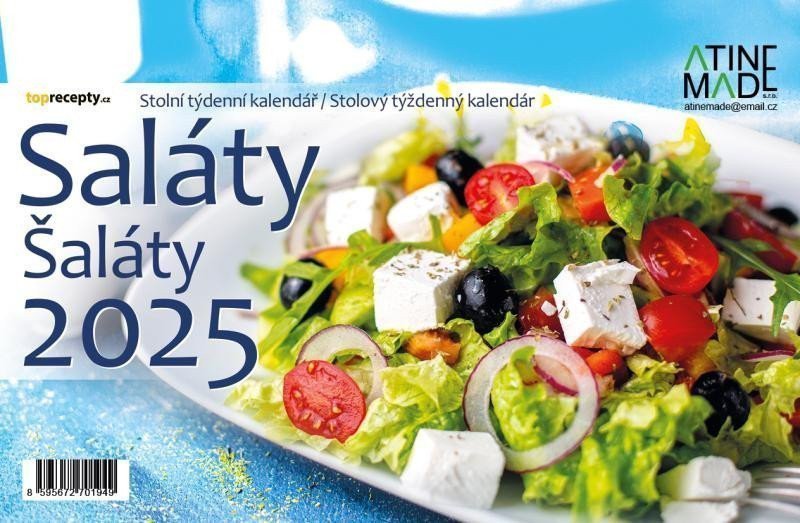 Kalendář 2025 Saláty stolní týdenní 225 x 150 mm