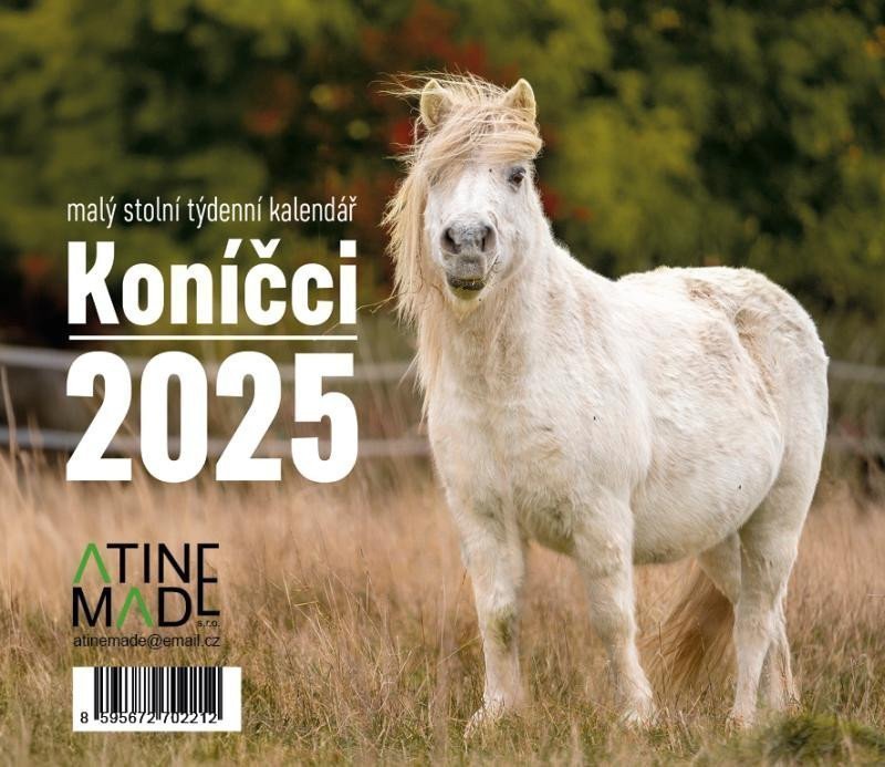 Kalendář 2025 Koníčci stolní týdenní 150 x 130 mm