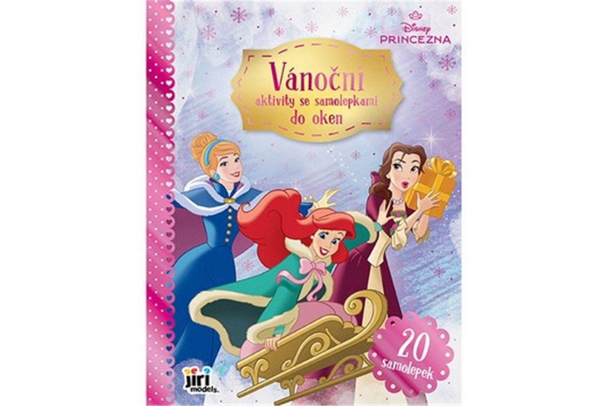 Princezny - Vánoční aktivity se samolepkami do oken