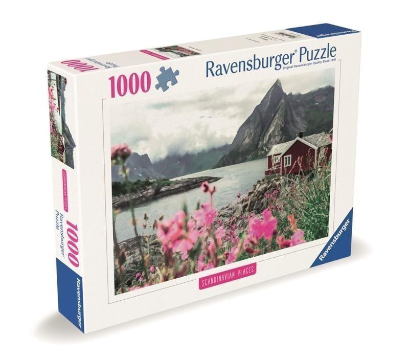 Puzzle Skandinávie Lofoty Norsko 1000 dílků