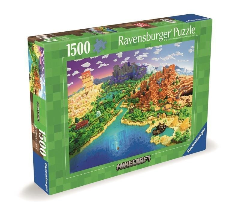 Puzzle Minecraft Svět Minecraftu 1500 dílků