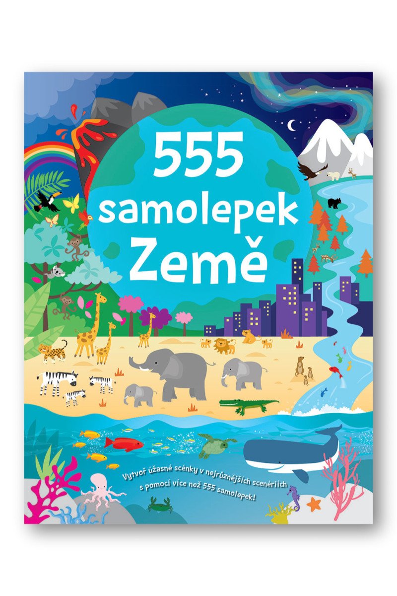 555 samolepek Země