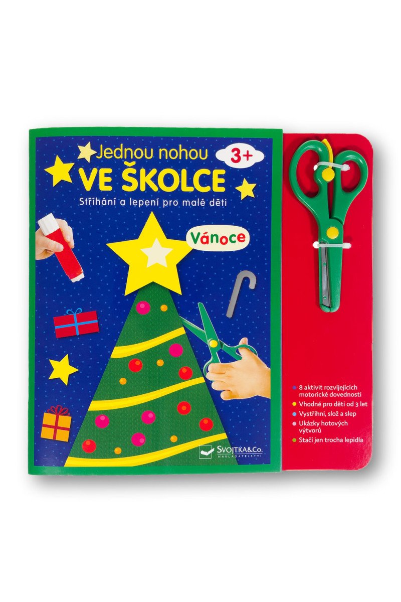 Jednou nohou ve školce Vánoce - Stříhání a lepení pro malé děti