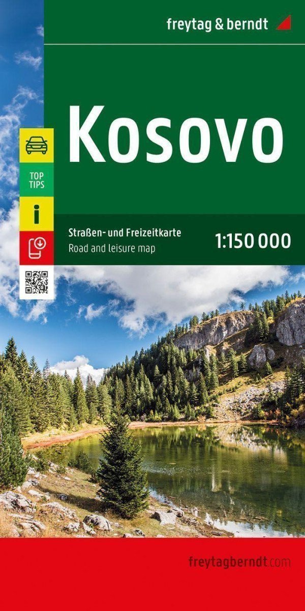 Kosovo 1150 000 automapa rekreační mapa