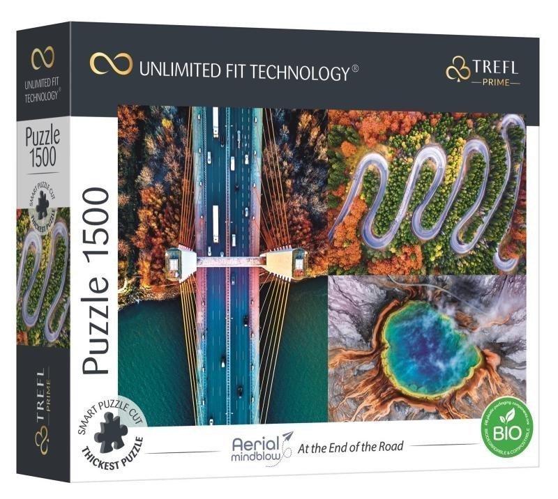 Puzzle Aerial Mindblow Na konci cesty 1500 dílků
