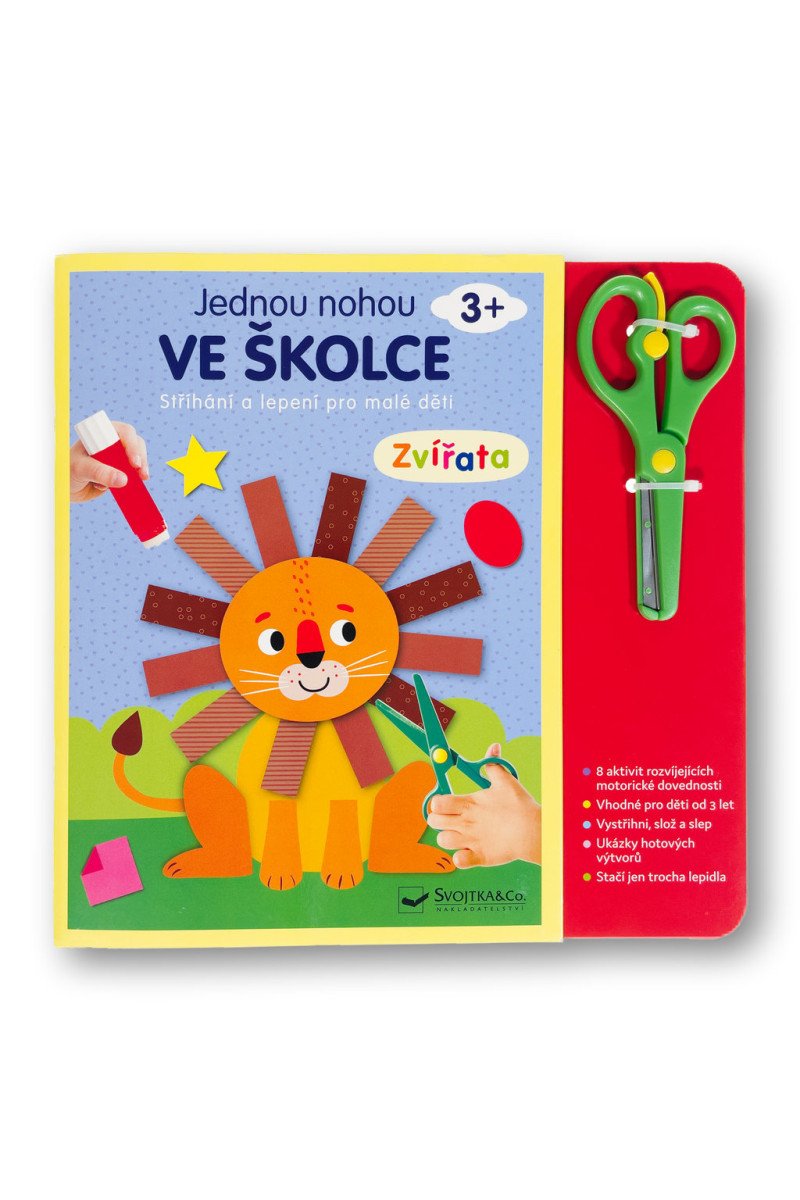 Jednou nohou ve školce Zvířata Stříhání a lepení pro malé děti 3