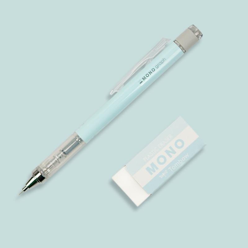 Mikrotužka Mono Graph Pastel s gumou - ice blue 05mm blistr