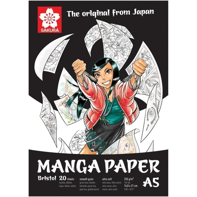 Sakura skicák Manga pro komiksy A5 250g