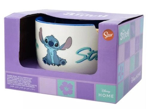 Stitch Dárkový set - ramen miska a hůlky
