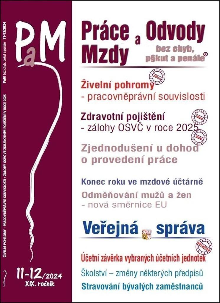 PaM 11-122024 Živelní pohromy – pracovněprávní souvislosti