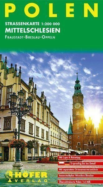 Polsko Střední Slezsko - FraustadtBreslauOppeln 1200 000 automapa