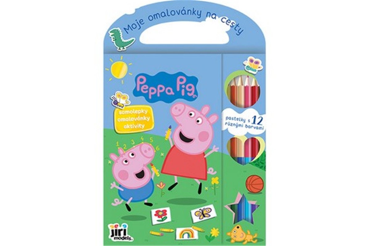 Moje omalovánky na cesty Prasátko Peppa