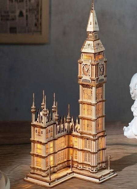 NiXiM LED 3D puzzleBig Ben s osvětlením Night Edition