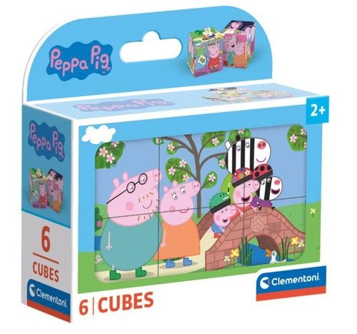 Obrázkové kostky Peppa Pig 6 ks