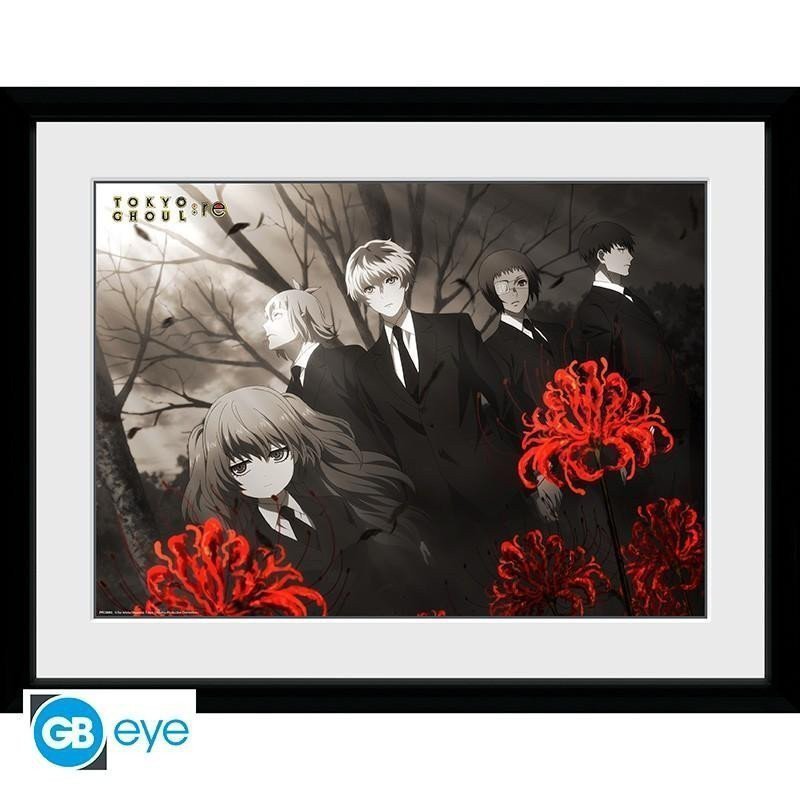 Tokyo Ghoul re Zarámovaný plakát - Red Flowers