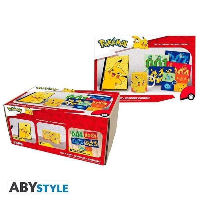 Pokémon Dárkový set Zápisník Hrnek Pohlednie