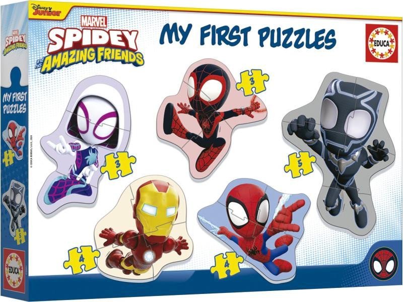 Puzzle baby Spidey a jeho úžasní přátelé5v1 3-5 dílků