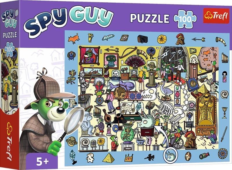 Puzzle s hledáním obrázků Spy Guy Muzeum100 dílků