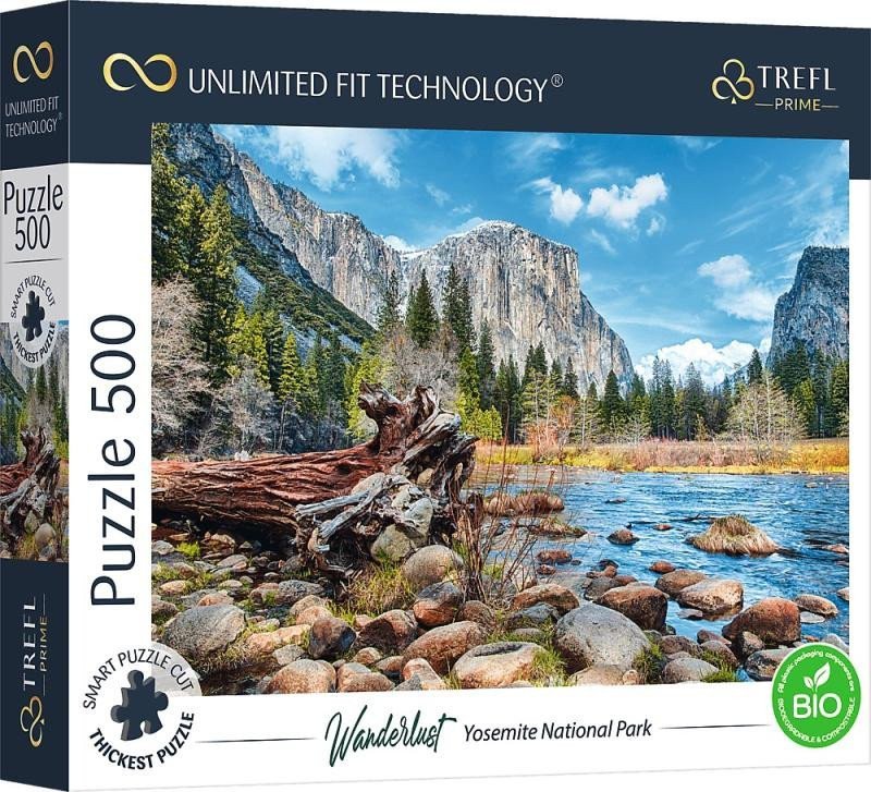 Puzzle UFT Wanderlust Yosemitský národní park Kalifornie USA500 dílků