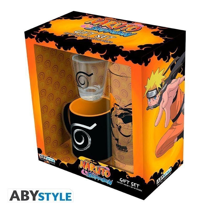 Naruto Shippuden Dárkový set Hrnek Sklenice Panák