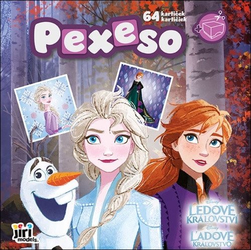 Pexeso v sešitu Ledové království