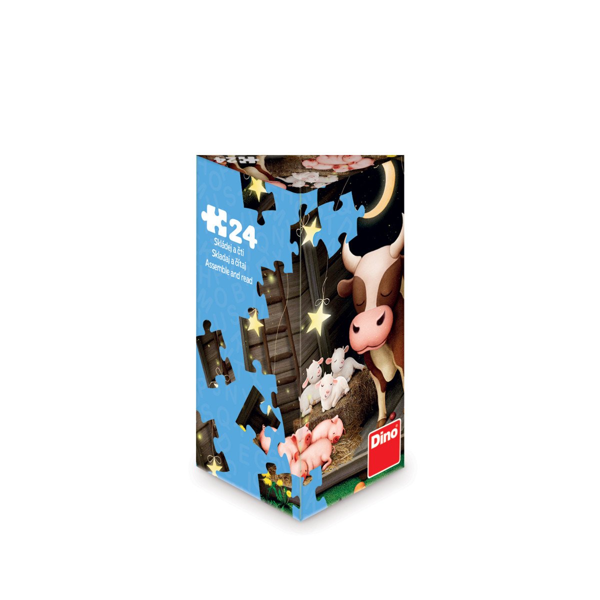 Puzzle triangl Zvířátka na farmě 24 dílků